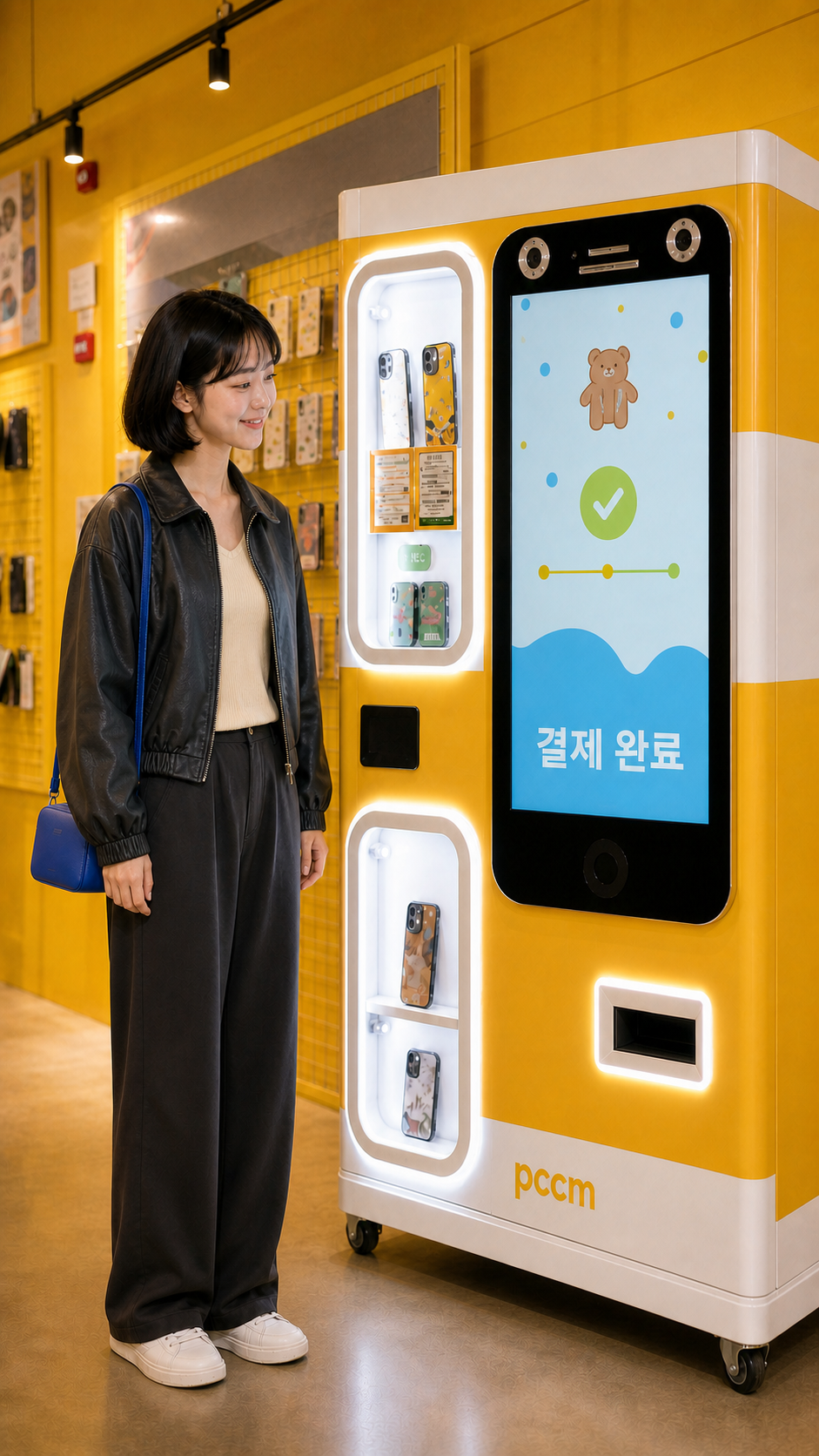 PCCM PAY 제작 단계 옵션을 확인하고 결제합니다. PCCM 키오스크 화면
